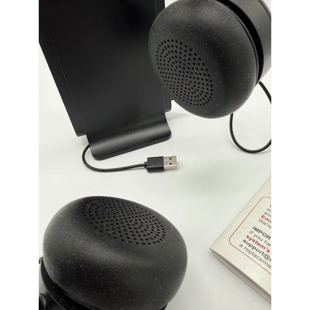 Anciticore KH155M Stereo Bluetooth Headset with Charging Stand and USB Hub Black